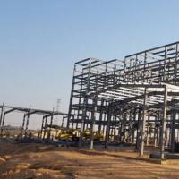 1000m2 Structure préfabriquée en acier entrepôt Grands bâtiments métalliques
