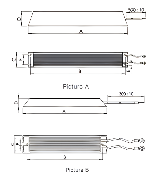 RXLG Trapezoidal Aluminium Shell Resistor Регенерационный резистор IP00/IP33