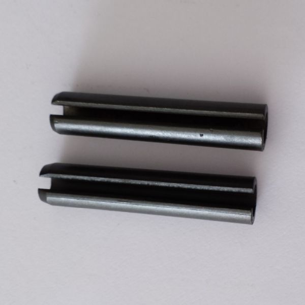 Customized Galvanized Steel Black Zinc Plated 65Mn Slotted Spring Pins DIN1481