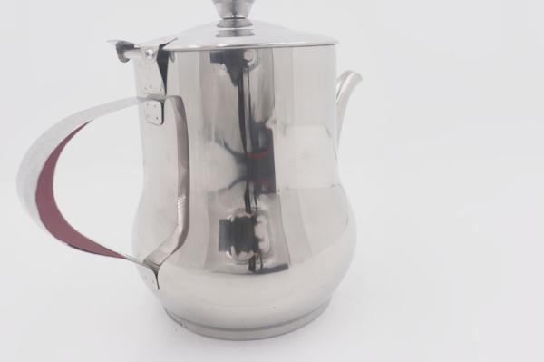 24oz Kitchen supplies steel arab tea kettle silver anti side Leakage oiler