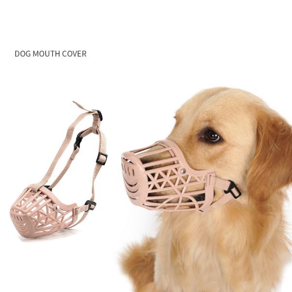 Cubierta para el hocico del perro de plástico ecológico Cubierta para la boca del perro que ladra ajustable