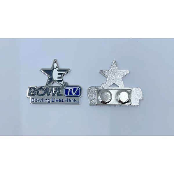 10 Grams Soft Enamel Bowling TV Badge Celebrate Your Passion for Bowling