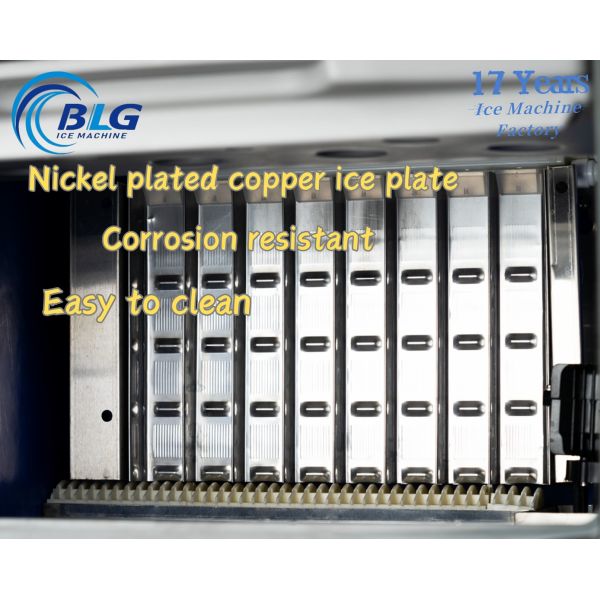 BLG Commercial 100KG/24H Fully Automatic Integrated Spray Cylindrical Ice Machine 20KG Storage 220V Gourmet Ice  Compressor