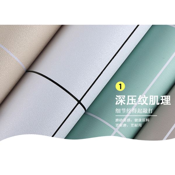 Washable pvc wallpaper bathroom decoration wall covering 3d adhesive wallpaper