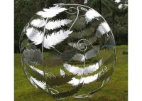 Tamanho personalizado Jardim de arte moderna Esfera escultura de bola de folha de aço inoxidável