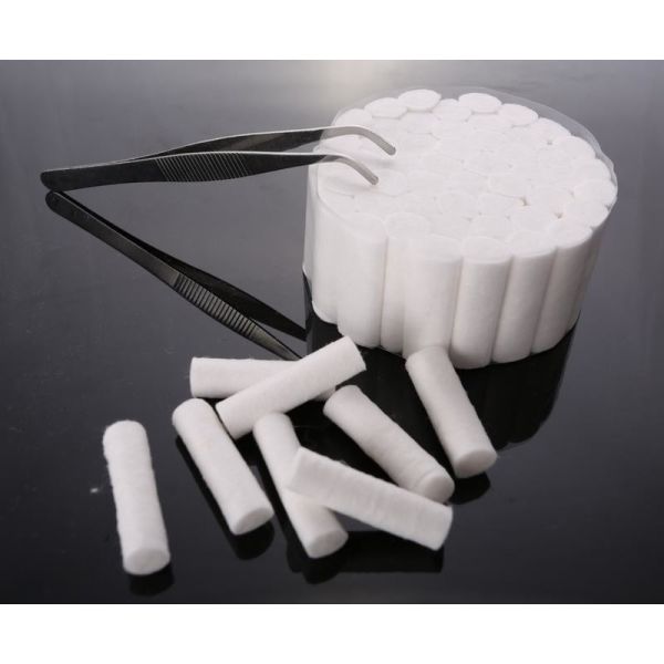 Venta Directa de Fábrica de Consumibles Médicos No Estériles Rodillos de Algodón Dental Absorbente Algodón Médico Absorbente Rodillo de Algodón Dental Certificado
