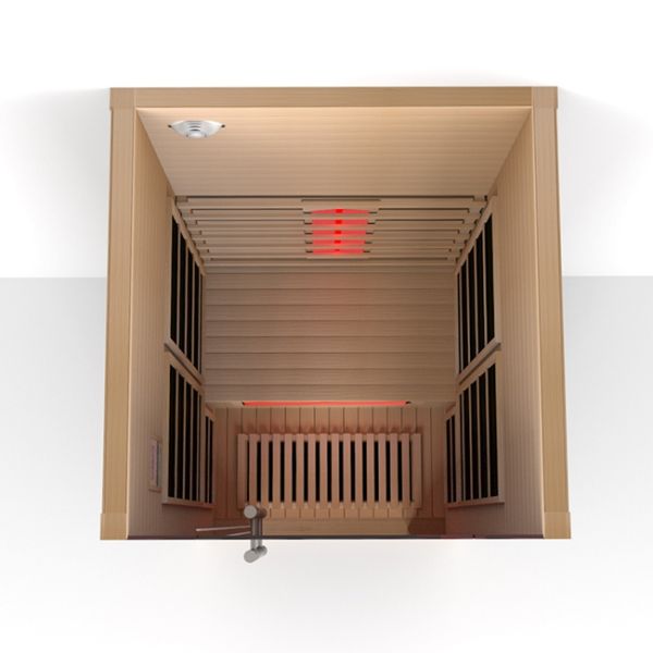 60 degree Home Sauna Wooden Personal Far Infrared Sauna 1350w