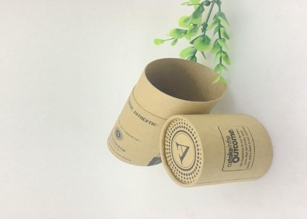 Tubo de papel kraft reutilizável e ecológico para embalagens de garrafas de óleo essencial