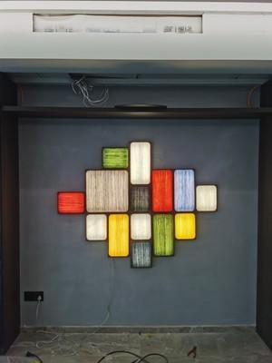 Nordic Style Bedside Wall Lamp Bedroom Background Wall Art Creative colour Wall Lamp(WH-OR-248)