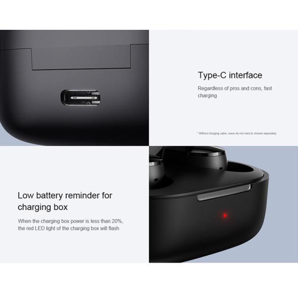 Ipx5 TWS Bluetooth 5.0 Waterproof Wireless Earphones With Long Playing Charging Case
