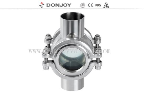 DN25 150 graus de vidro de vista higiênico impermeável