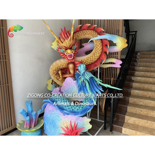 Традиционный дракон китайский животный фонарь для фестивальной выставки