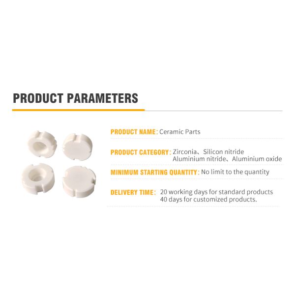Customized Ceramic Parts Wear Resistant Insulation Alumina Ceramic Block Parts
