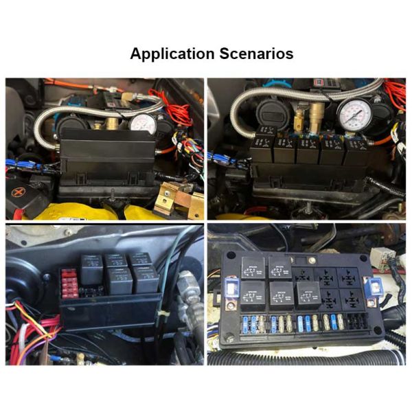 ATO коробки 8PCS реле плавкой части предохранителя 40A 12V 24V 32V 48V водоустойчивый автоматический сплавляет реле 2PCS для шлюпки автомобиля морской