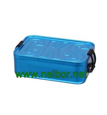 Aluminum lunch box ZOMBIE APOCALYPSE survival kit box with rubber seal ring