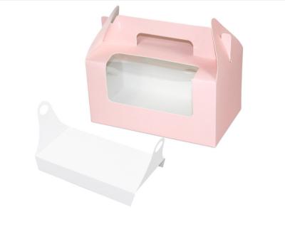 Caixas de exposição feitas sob encomenda feitos a mão 16.5X9.3X9 do cartão Cm para a embalagem do bolo