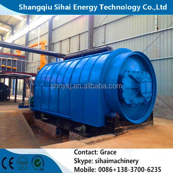 Проектировать 380В Shangqiu шины переработки линии с прямым нагревом для пиролиза масла