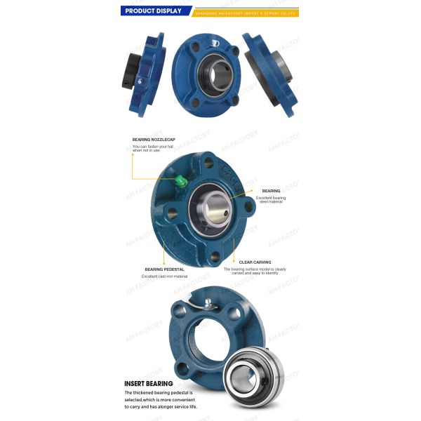 Stainless Steel Cage Pillow Block Bearing UCP205-16 UCF205-16 UCT205-16 UCFB205-16