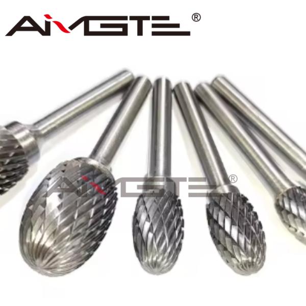 Tungsten Carbide Rotary Burrs with 6.35mm 1/8 and 1/4 Inch Shank for Precision Grinding