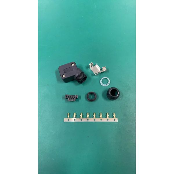 Yaskawa 9pin Servo Motor Connector with Silver and Gold Contact Plating for Industrial Automation and Crimp/Solder Termination