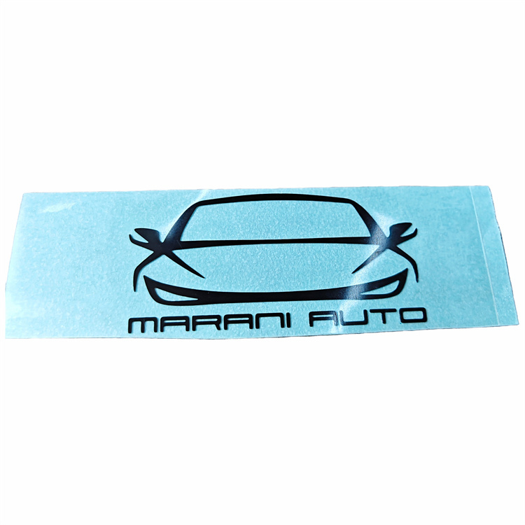 Custom Metal Electroplated Car Silhouette Stainless Steel sticker / Metal Sticker