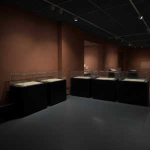 Full View Lay Flat Counter Display Case with Flip Open Design for Museums