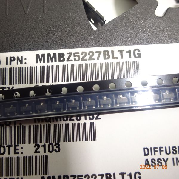 3,6 В 225 мВт диодный стабилитрон IC транзистор MMBZ5227BLT1G