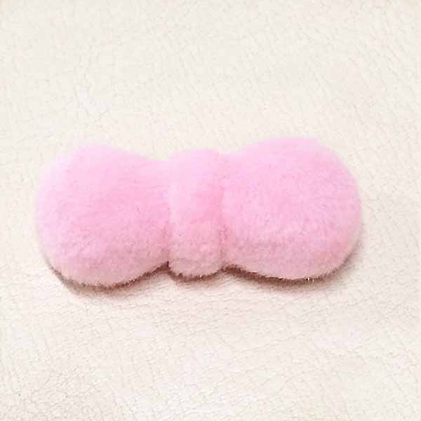 Warmly Plush Satin Ribbon Bow Crafts 4cm Long Baby's Hairpins Decoration