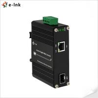 Convertisseur multimédia SFP PoE mini industriel Gigabit 10 / 100 / 1000M 802.3at 30W