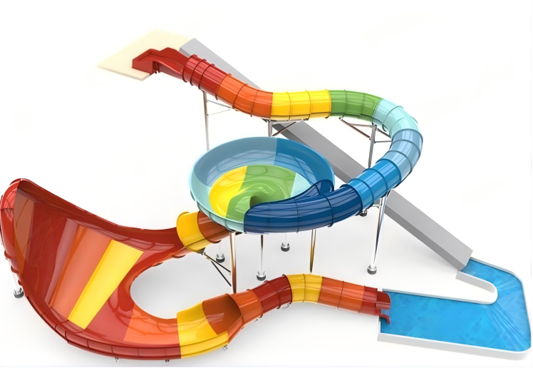Sky Spin Water Park Water Slide Vortex Bowl Giant Wave Wall Structure 15-20m