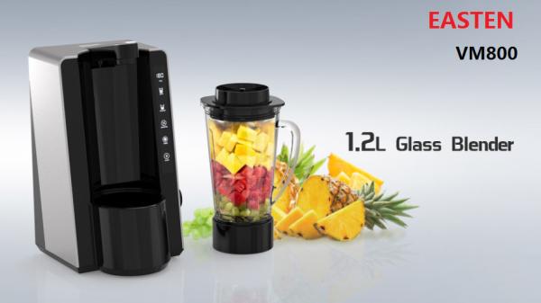 Easten 1.2 Liters Fresh Juicer/ 800W Electric Vacuum Food Processor Blender/ Kitchen Appliance New Design Vacuum Blender