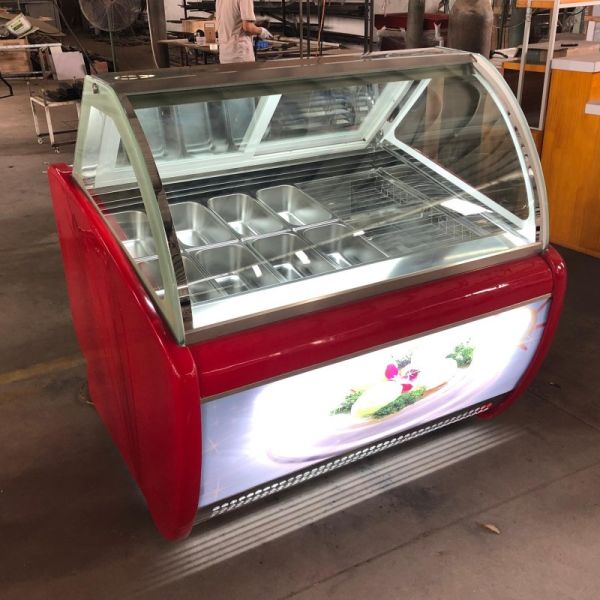 R404a Popsicle Display Freezer Ice Cream Showcase Refrigerated Cabinet