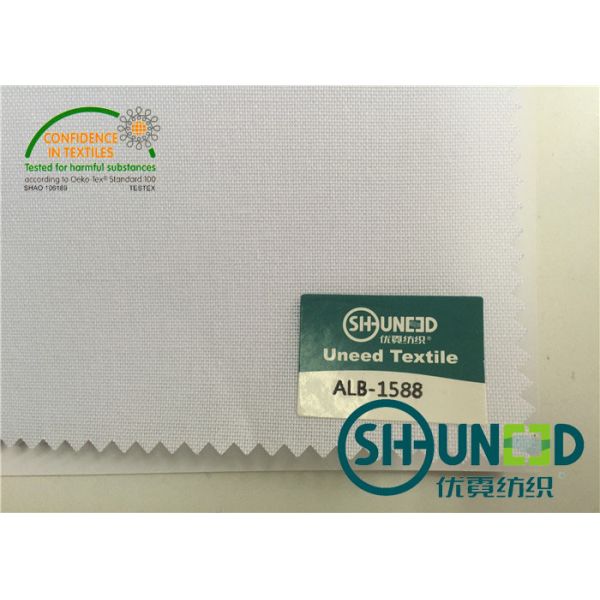 Stiff Hard Hand Feeling Arabic Thobe 100% Cotton Fusible Interlining Woven Interfacing