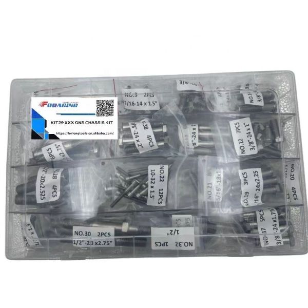 Universal Fitment Sprint Car Chassis Kit Quick Change Rear and Rear Suspension with Titanium One Nut Racing Bolt Set