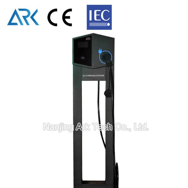 Стена и установленная постаментом зарядная станция 22KW автомобиля OCPP 1.6J EV