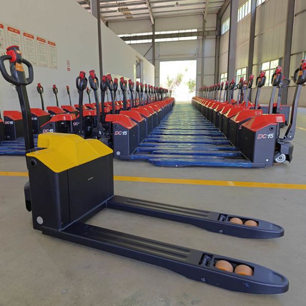1.5T Walking Pallet Truck 1500kgs Pollution Free Hydraulic Lift Pallet Jack