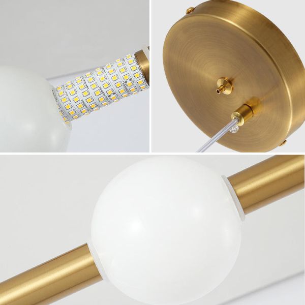 Вися лампы золота металла нордические привесные для приспособлений кухни живущей комнаты