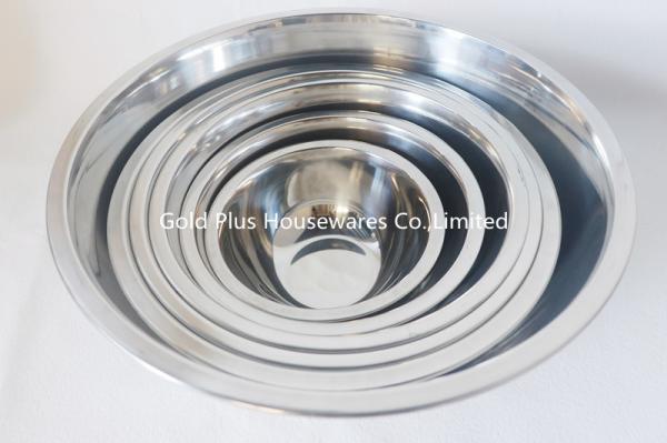 FDA Stainless Steel Basin 14cm Serving Preservation Deep Mixing Bowl Natural Color