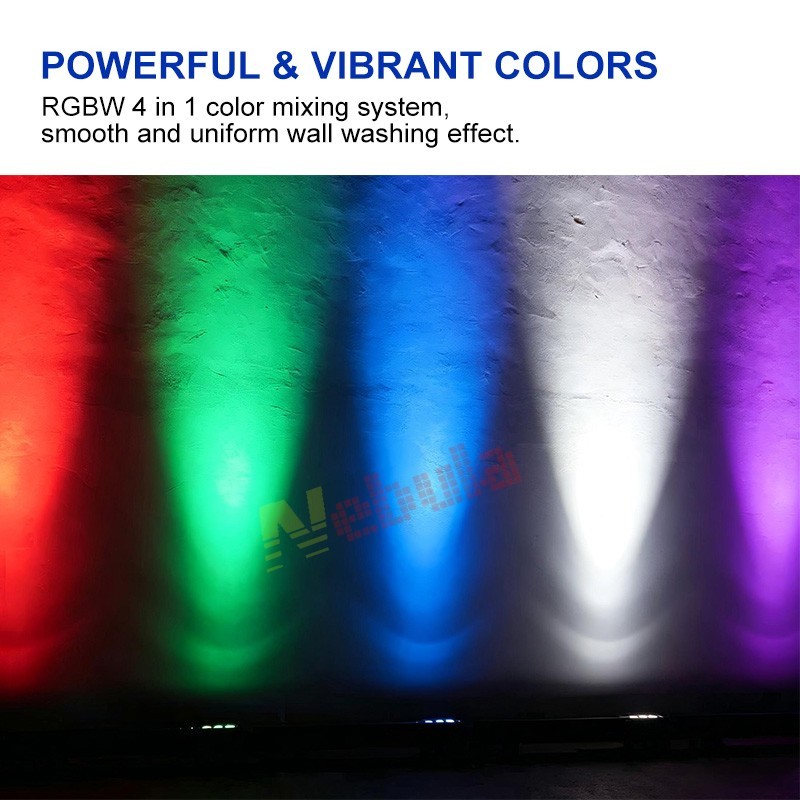 18x10W RGBW 4 in 1 LED Wall Washer Outdoor DMX Facade Lighting