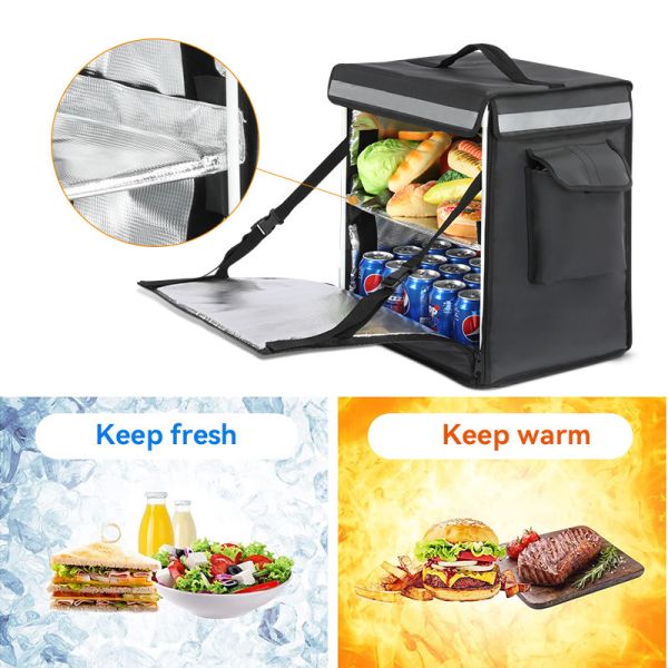 Pizza Large Jumbo Insulated Cooler Bag Food Delivery Travel 15x11x18