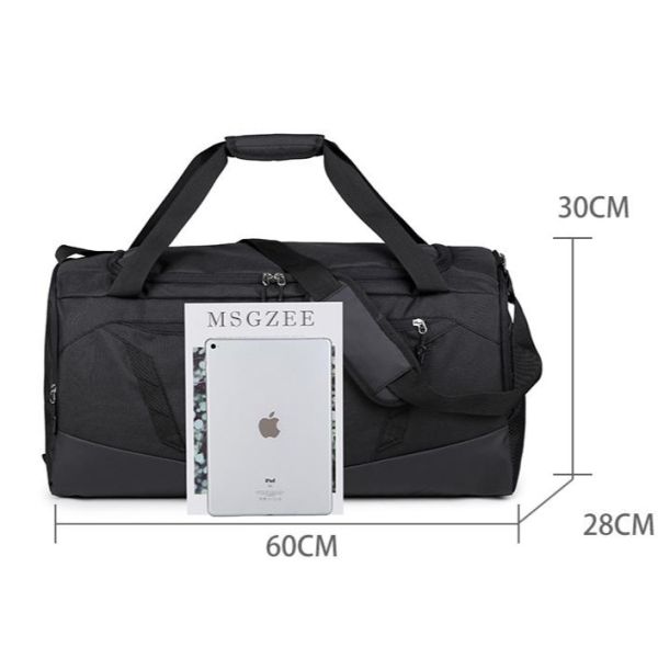 Customizable Men Women 55l Duffel Bag Sports Duffle Bag With Shoe Compartment