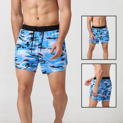                  Sport Men′s Elastic Shorts Quick-Drying Breathable Quarter Trousers with Split Ends Running Casual Fitness Men Gym Shorts             