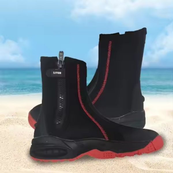 Botas de buceo de 5MM para buceo al aire libre, playa, impermeables, para buceo y natación