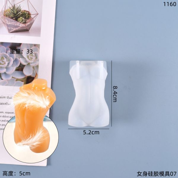 DIY crystal dropper mold simulates human body, male body, female body, model, stage decoration, silicone mold