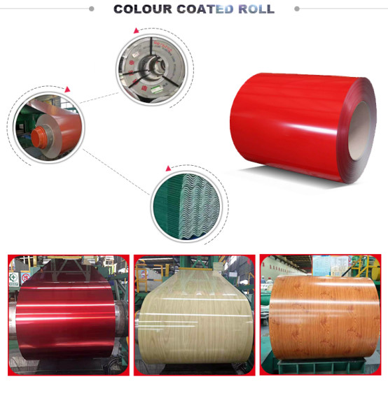 ASTM A653 CS тип B гофрированная крыша GI лист катушка оцинкованный цвет алюминия сталь гофрированная бумага цвет покрытия рулон
