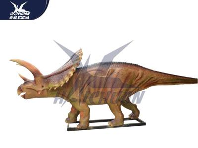 Robotic Waterproof Outdoor Dinosaur Statue In Park Equipment / Realistic Garden Animals