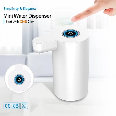 Распределитель насоса бутылки с водой USB перезаряжаемые автоматический для барбекю Outdoors