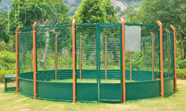 High Grade Metal Round Soccer Cage Mini Portable Circular Football Cage For Sale