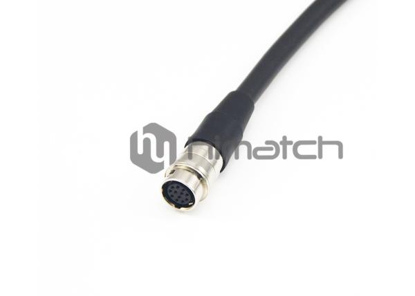 Professional Analog Camera Cable / Hirose 12 Pin Cable Himatch With Power