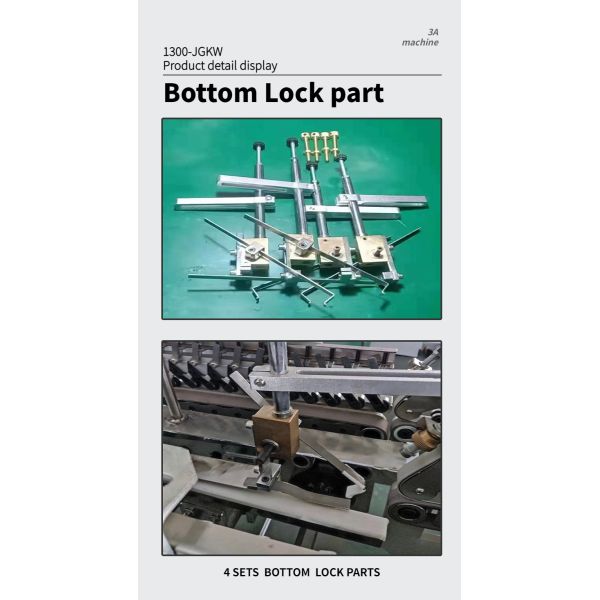 Paper Processing Machinery Dual- Lock Bottom Folding Gluing Machine for Corrugated Boxes